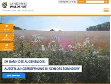 Tablet Screenshot of landkreis-waldshut.de